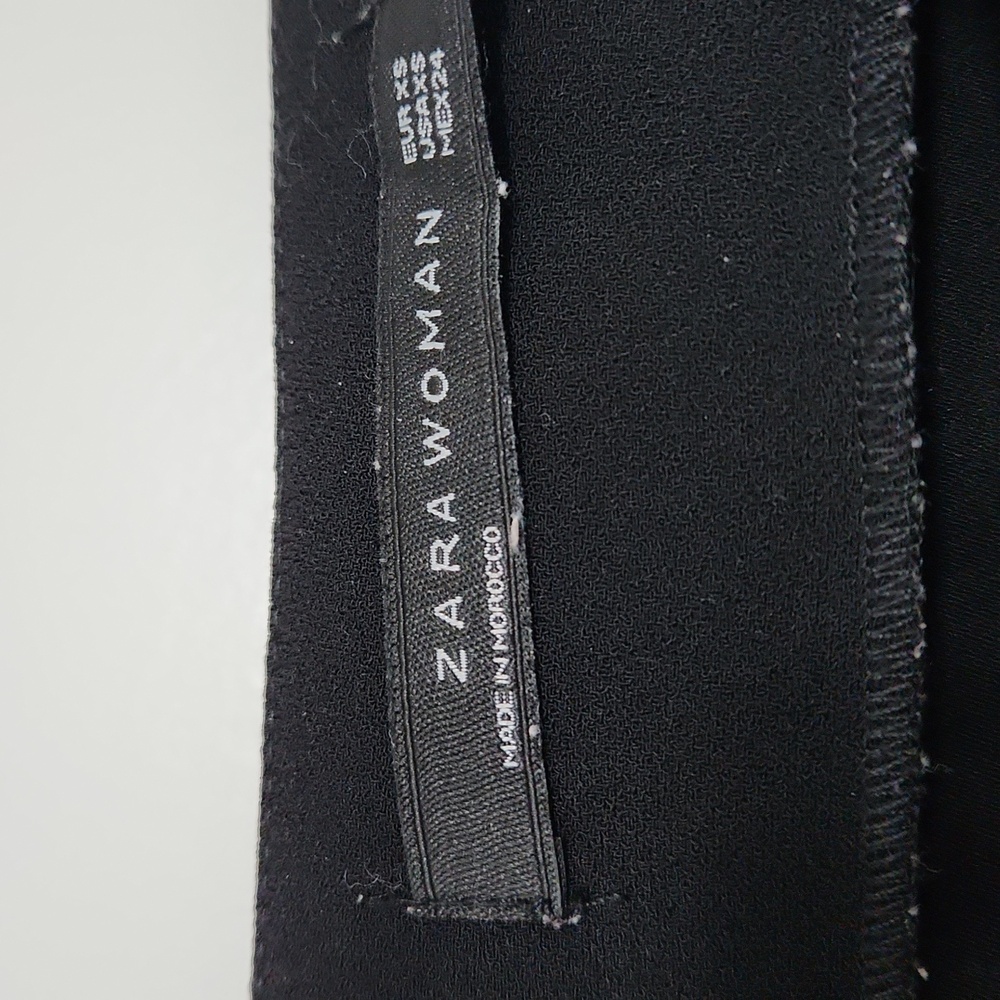 Zara Black Wrap Top Stitched Skirt XS - Picture 9 of 10